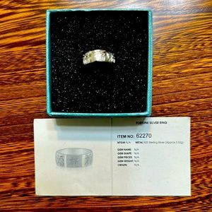 925 sterling silver fortune ring